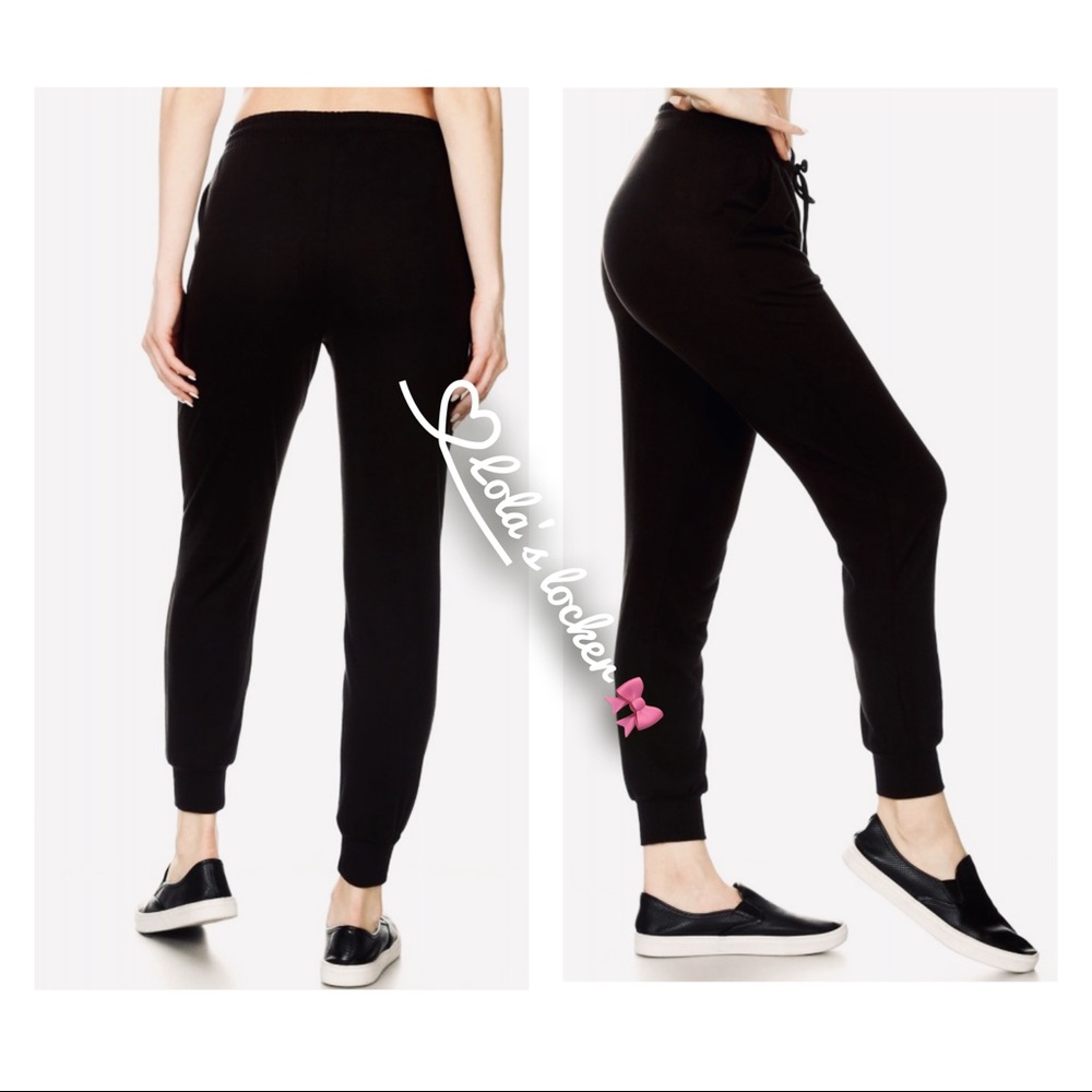 Soft Knit High Rise Joggers Pants - Picture 4 of 6